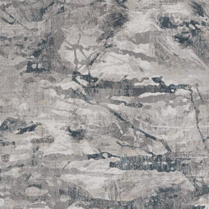 10' x 13' Abstract Polypropylene Area Rug - Gray