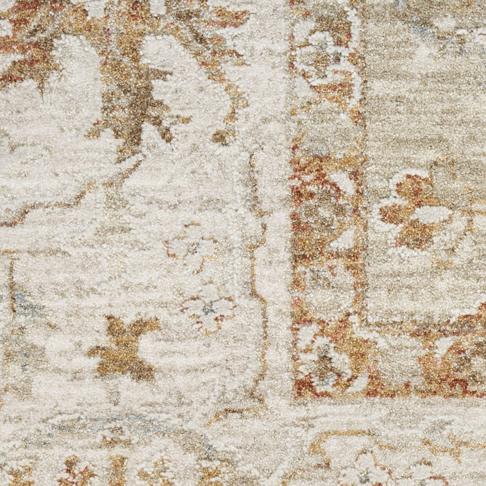 9' X 13' Floral Distressed Area Rug (564195) - Green
