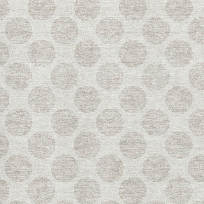 10' X 14' Polka Dot Washable Area Rug With UV Protection (673219) - Ivory / Beige