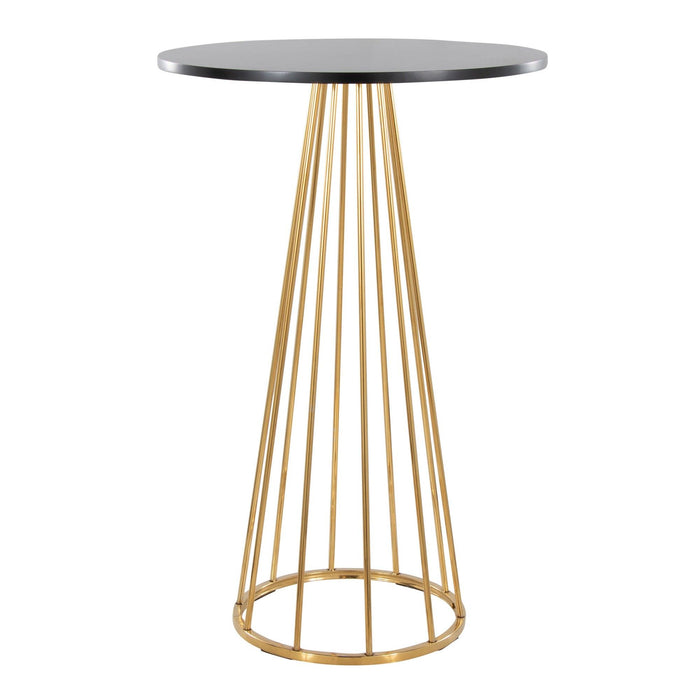 Canary - Bar Table - Gold Metal