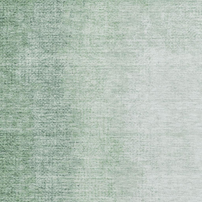 10' X 14' Ombre Washable Area Rug With UV Protection - Green And Ivory