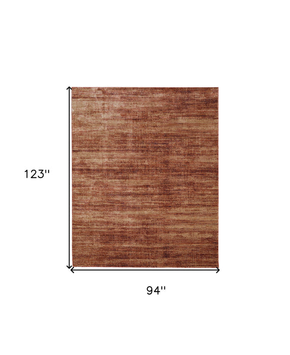 8' x 10' Power Loom Area Rug - Tan And Brown