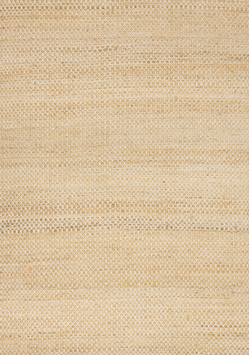 5' X 8' Jute Geometric Hand Woven Area Rug (660023) - Beige / Cream