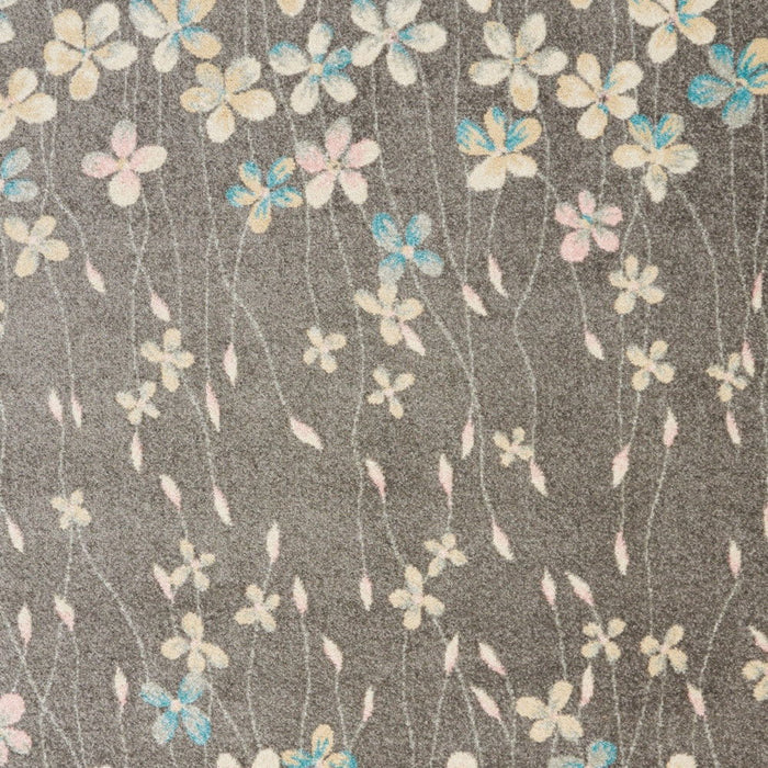 5' X 7' Floral Area Rug (550953) - Gray / Beige