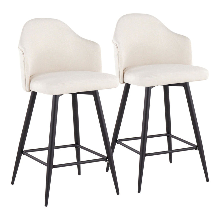Ahoy - Counter Stool With Square Footrest (Set of 2)