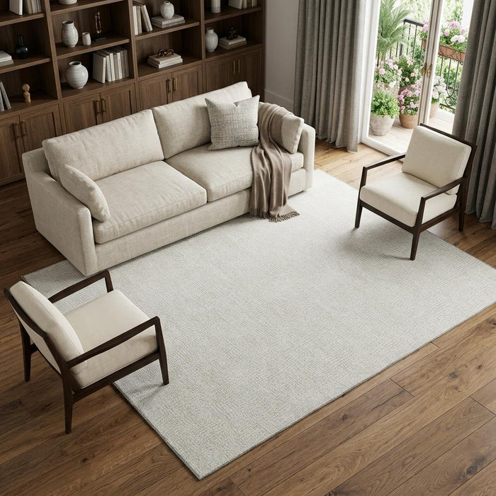 10' X 14' Geometric Washable Area Rug With UV Protection (682901) - Beige / Ivory