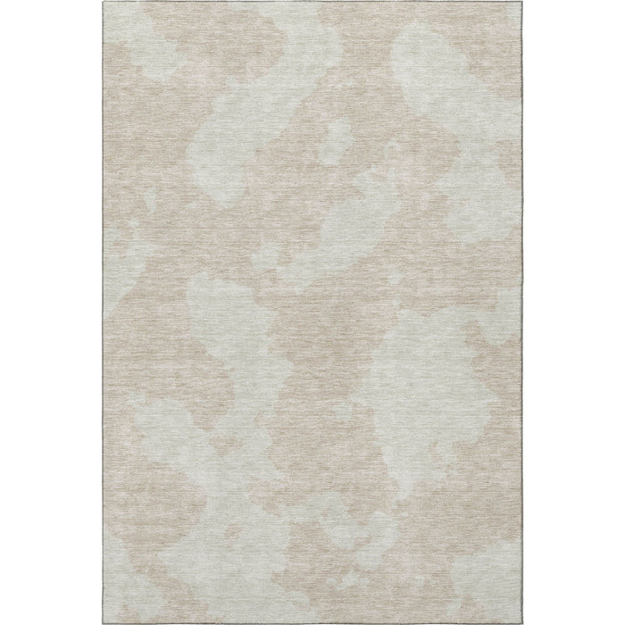 10' X 14' Abstract Washable Area Rug With UV Protection (676998) - Beige / Ivory