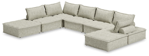 Ashley Furniture Bales 7-piece stationary sectional sofa set with plush cushions and modern design, shown in a neutral fabric.