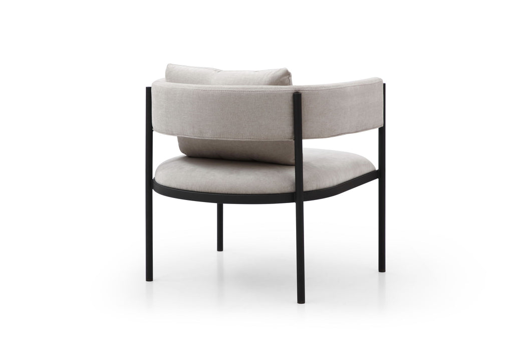Cotton Blend Metal Lounge Chair Toss Pillow (Set of 2) - Gray / Black