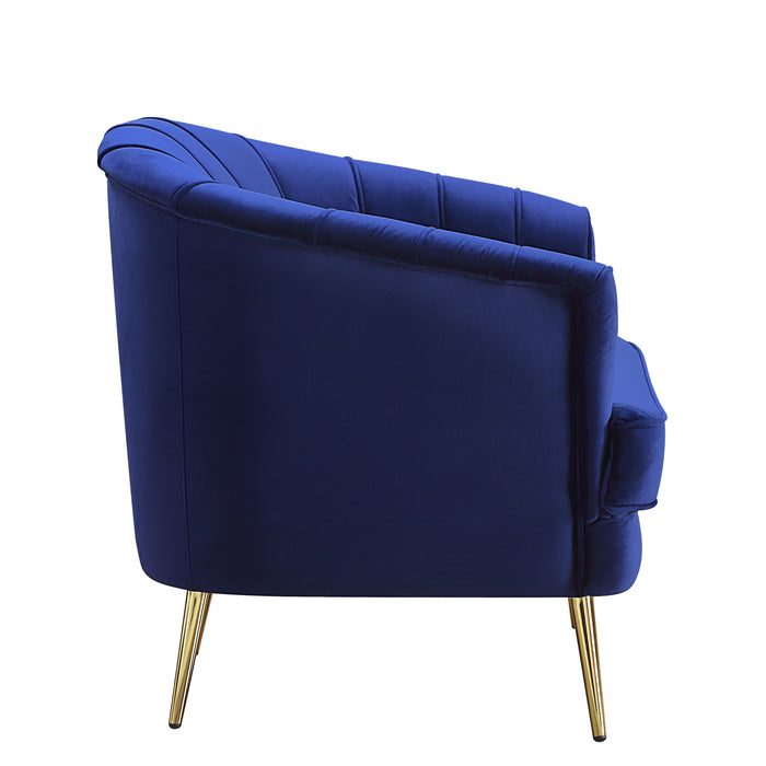 Eivor - Chair - Blue Velvet