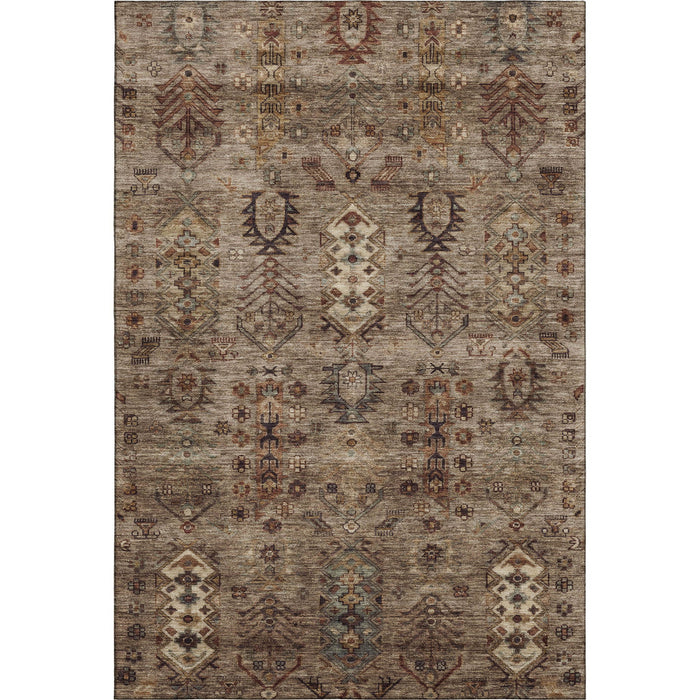 10' X 14' Southwestern Washable Area Rug With UV Protection (716455) - Brown / Gray