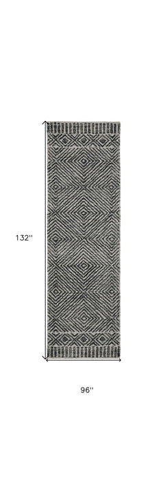 96" x 132" Wool Rug - Gray Or Black