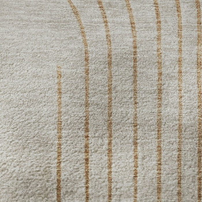 10' X 14' Geometric Washable Area Rug With UV Protection (710652) - Gold / Beige