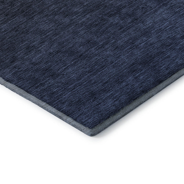 10' X 14' Ombre Washable Area Rug With UV Protection (667330) - Navy Blue / Charcoal