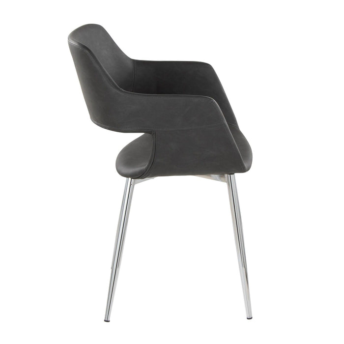 Margarite - Dining / Accent Chair - Chrome Metal (Set of 2)