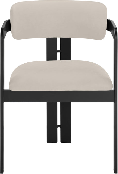 Aurum - Vegan Leather Upholstered Dining Chair (Set of 2) - Taupe