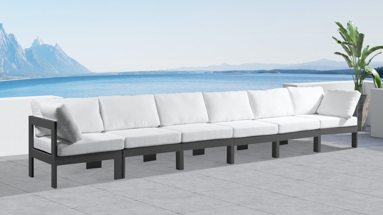 Nizuc - Outdoor Patio Modular Sofa With Frame - White
