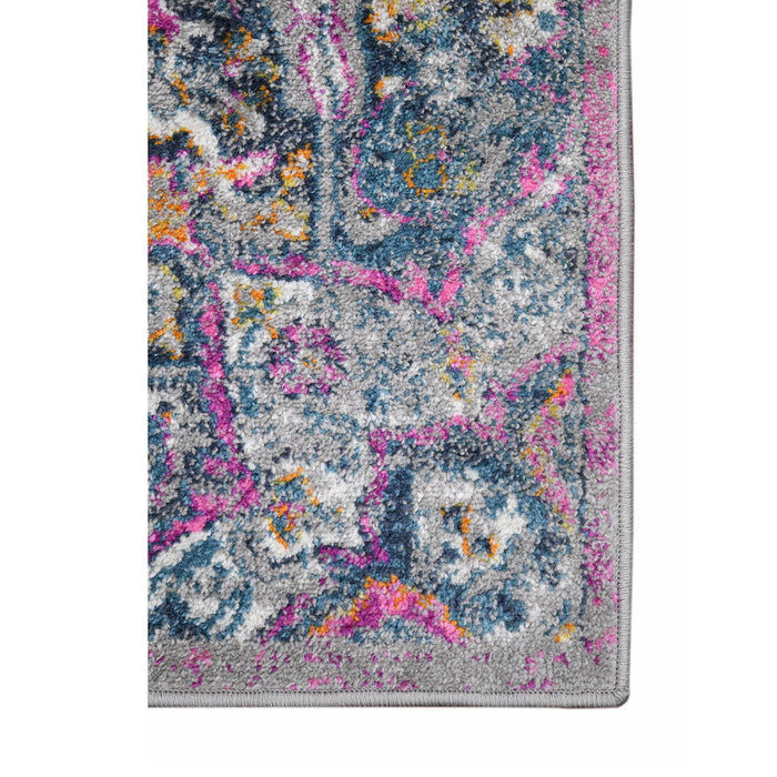 9' x 12' Medallion Power Loom Area Rug - Pink