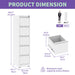 Giga steel vertical filing cabinet with lock, suitable for A4, legal, and letter-sized documents, in a sleek metal finish.