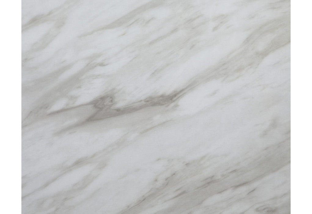 D04 - 7 Piece Dining Room Set (White Bar Table And 6 Bar Stools) - Black / White