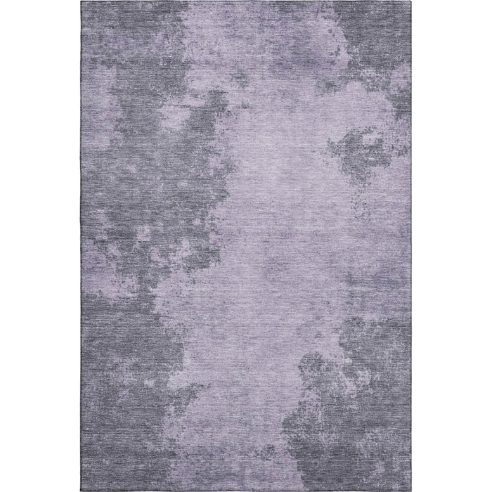 10' X 14' Abstract Washable Area Rug With UV Protection (707581) - Purple / Gray