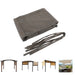 Giga 13x7.7 ft brown outdoor pergola sun shade cover with grommets, permeable HDPE fabric for patio canopy protection.