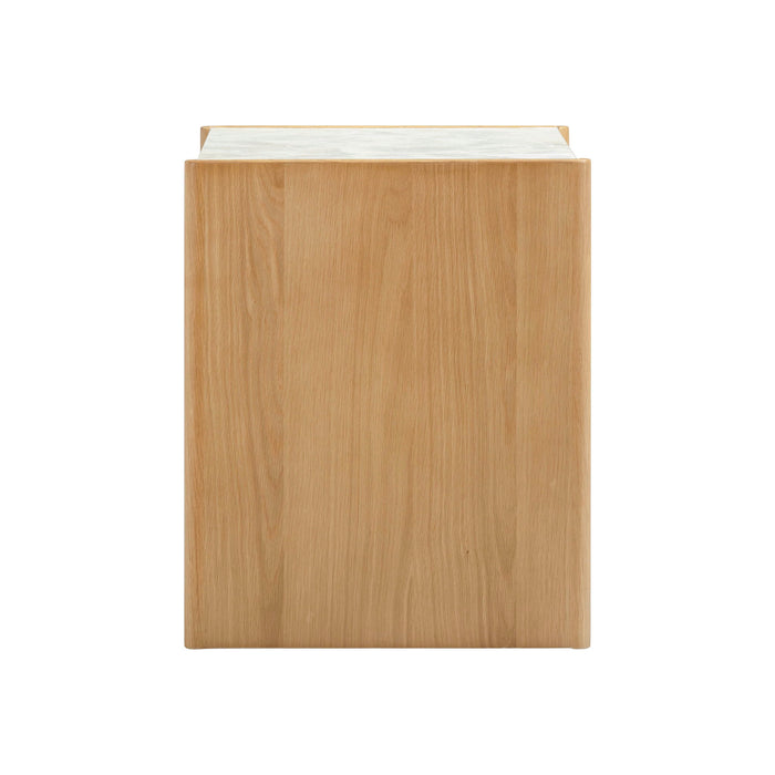 Paige - 2-Drawer Nightstand - Natural Oak