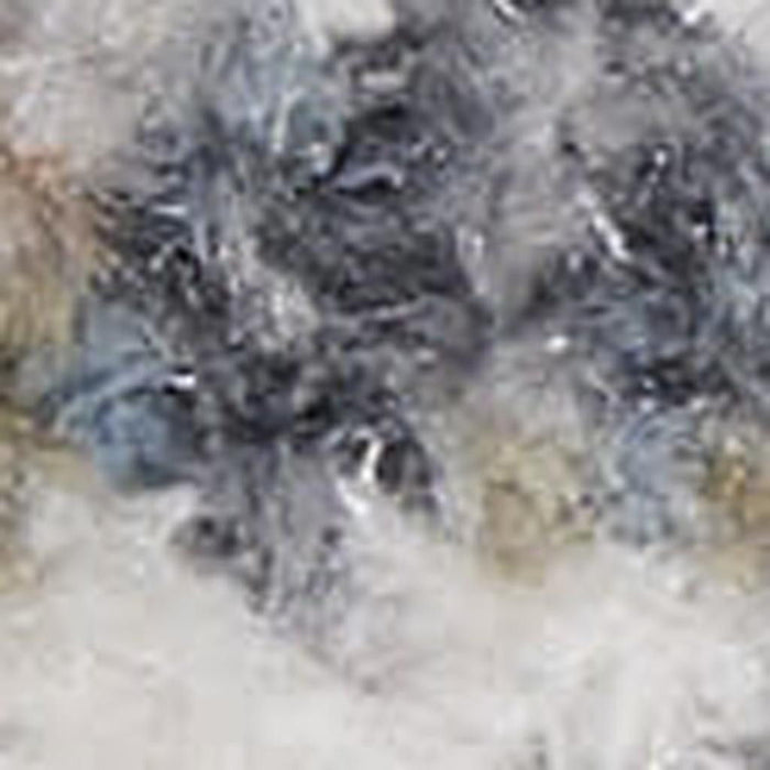8' Floral Distressed Runner Rug (563981) - Ivory / Blue / Brown