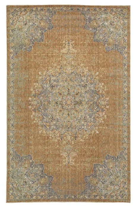 63" x 91" Wool Rug - Coffee