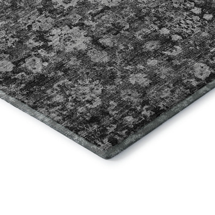 8' X 10' Oriental Washable Area Rug With UV Protection (653777) - Gray / Ivory