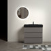 Giga Alice bathroom vanity with large storage, one-piece sink basin, freestanding design, modern style, without drain or faucet.