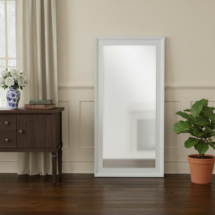 79" Framed Full Length Hanging Mirror - White