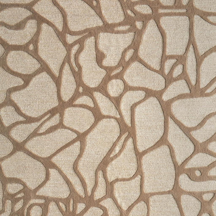 9' X 12' Wool Abstract Hand Tufted Area Rug (722222) - Blue / Ivory