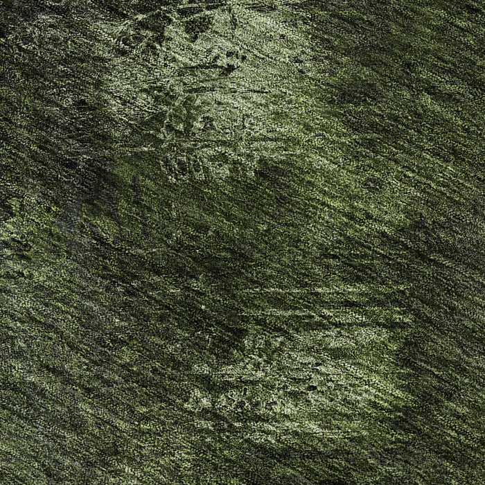 10' X 14' Abstract Washable Area Rug With UV Protection (650512) - Green / Gray / Charcoal
