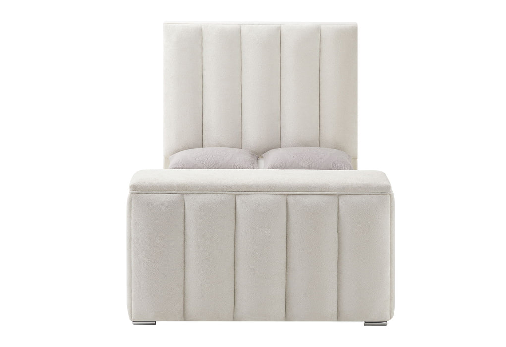 Serenity - 5 Piece Queen Bedroom Set - Natural / Cream