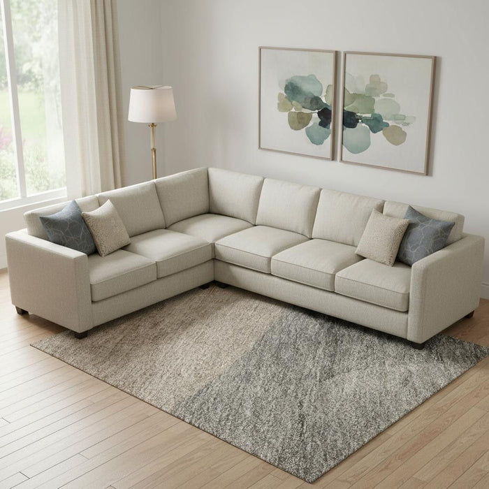 10' X 14' Abstract Washable Area Rug With UV Protection (718563) - Rust / Gray