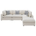 Serene 5-piece beige upholstered modular sectional sofa by CoasterEveryday