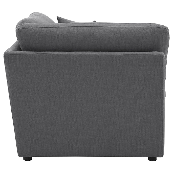 Hobson Upholstered Corner Charcoal