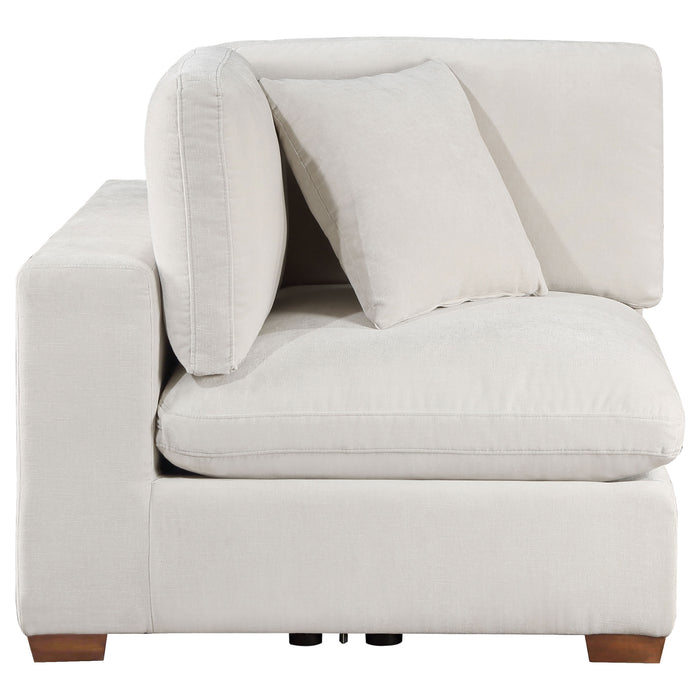 Lakeview 5-piece Upholstered Modular Sectional Sofa Ivory