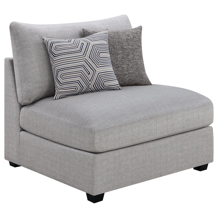 Cambria 6-piece Upholstered Modular Sectional Sofa Grey