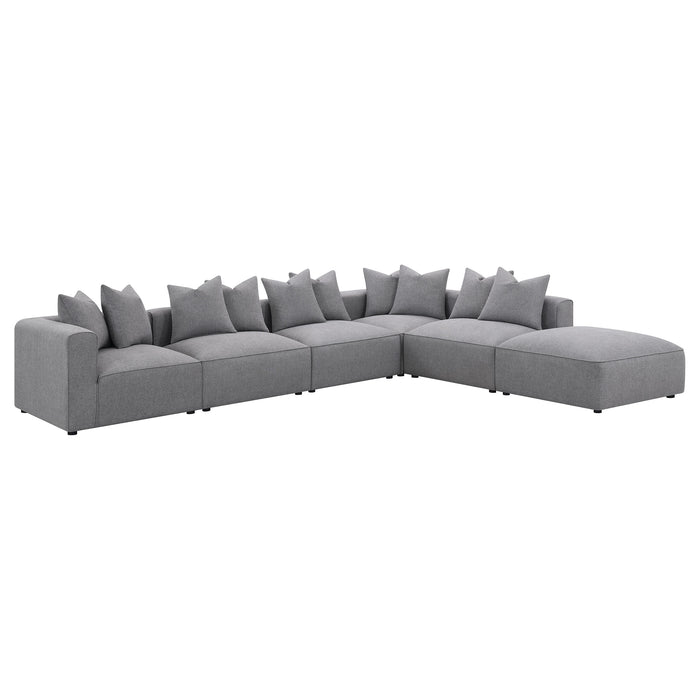 Jennifer Upholstered Corner Chair Grey