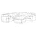 Raleigh 6-piece boucle upholstered modular sectional in ivory by CoasterEveryday