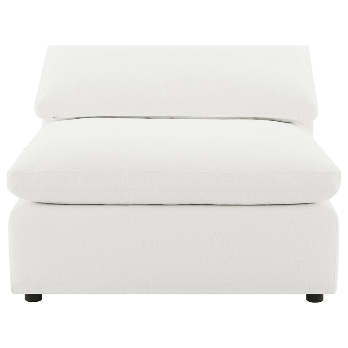 Raleigh 5-piece boucle upholstered modular sectional in ivory by CoasterEveryday