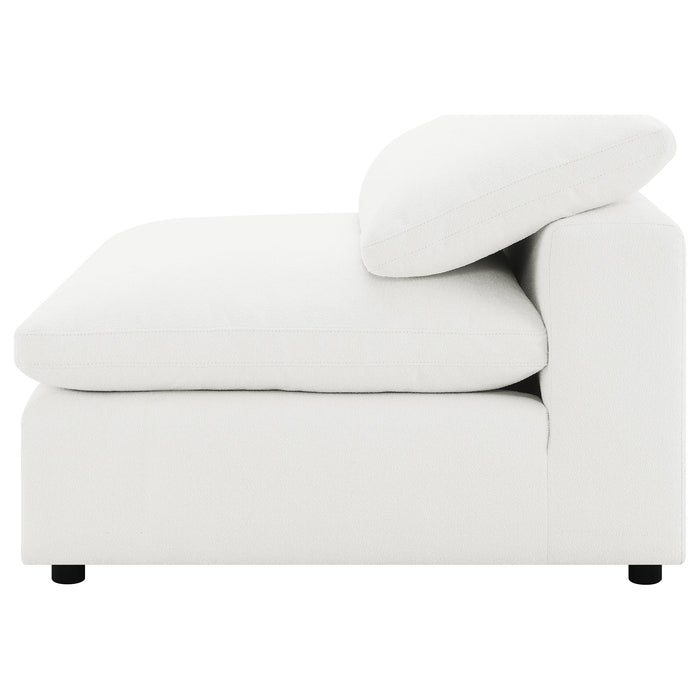 Raleigh 5-piece boucle upholstered modular sectional in ivory by CoasterEveryday