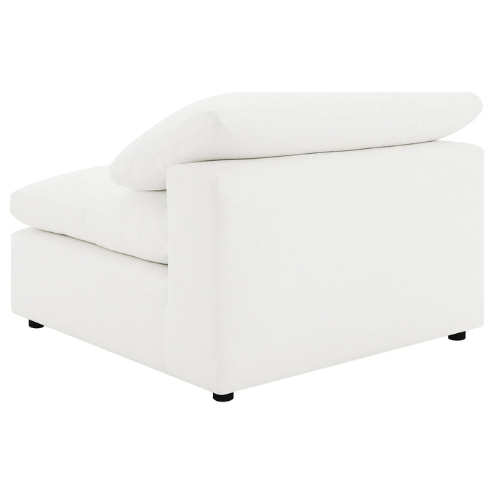 Raleigh 5-piece boucle upholstered modular sectional in ivory by CoasterEveryday