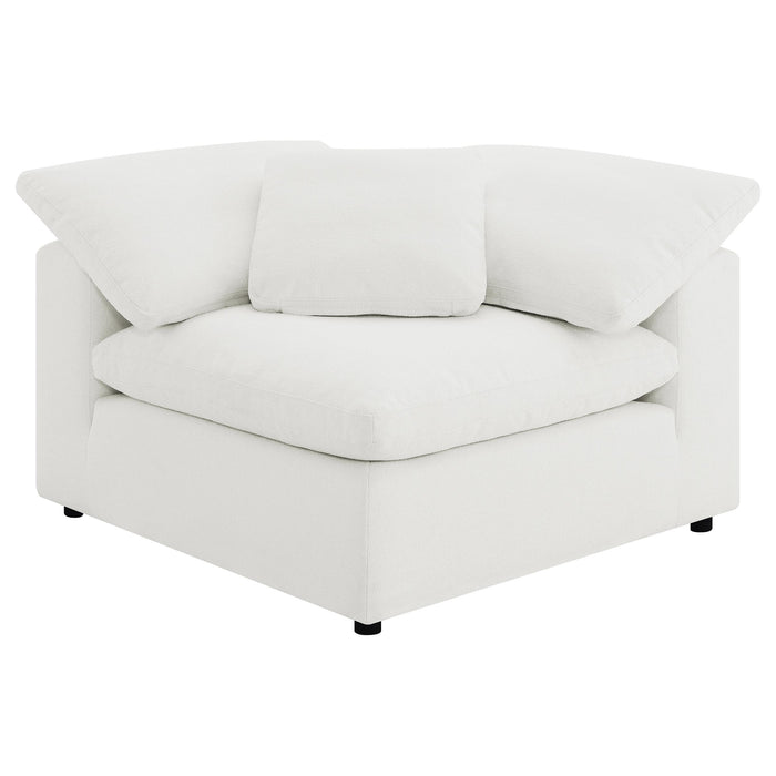Raleigh 5-piece ivory boucle upholstered modular sectional by CoasterEveryday