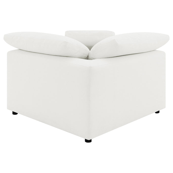 Raleigh 5-piece boucle upholstered modular sectional in ivory by CoasterEveryday