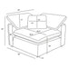 Raleigh 5-piece boucle upholstered modular sectional in ivory by CoasterEveryday