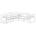 Raleigh 5-piece boucle upholstered modular sectional in ivory by CoasterEveryday
