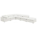 Raleigh 6-piece boucle upholstered modular sectional in ivory by CoasterEveryday